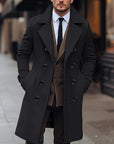 Men’s Winter Classic Double-Breasted Wool Overcoat
