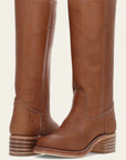Women’s Stacked Heel Style Mid-Calf Western Boots
