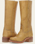 Women’s Stacked Heel Style Mid-Calf Western Boots