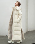 Women’s Long Hooded Quilted Winter Coat