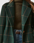 Women’s Plaid Winter Layer Long Coat