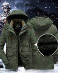 Men’s Winter Water Resistant Hood Heavy-Duty Jackets with Hood
