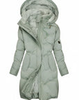 Women’s Long Hooded Puffer Coat
