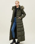 Women’s Winter Fit Hooded Long Puffer Coat