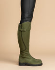 Women’s Buckle Detail Knee-High Riding Boots