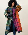 Women’s Fit Oversized Check Long Coat