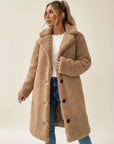 Women’s Button Front Oversized Long Coat