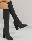 Women’s Versatile Sturdy Knitted Sock Boots