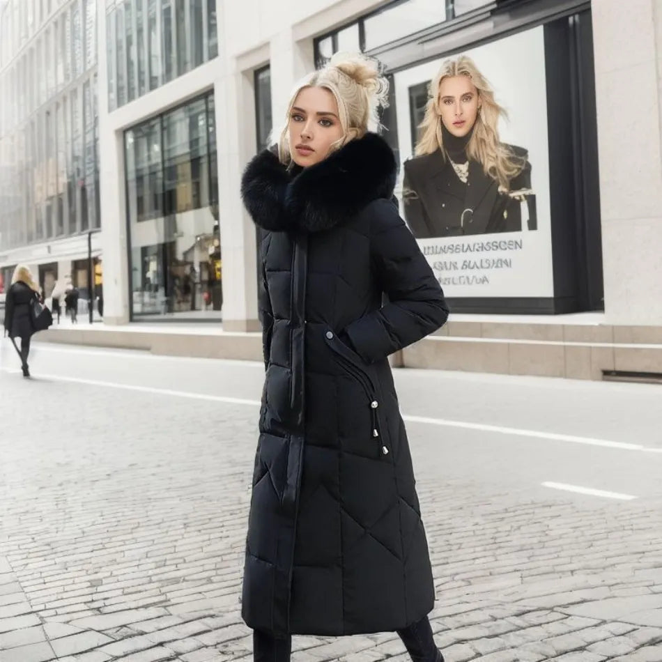 Women’s Winter Long Hooded Puffer Coat