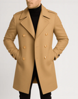 Nimbaro | Double-Breasted Wool Blend Coat