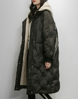 Women’s Oversized Hooded Long Quilted Puffer Coat