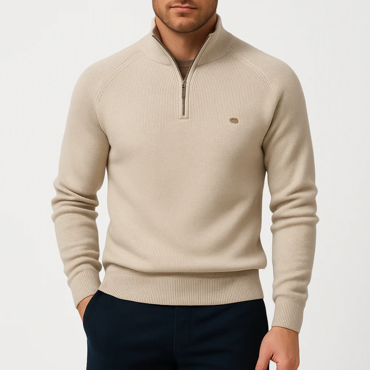 Nimbaro | Cotton Zip Sweater
