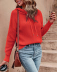 Women's Casual Hoodie Sweater with Regular Fit and Long Sleeves