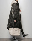 Women’s Oversized Hooded Long Quilted Puffer Coat
