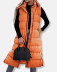 Women’s  Winter Layer Long Quilted Puffer Vest