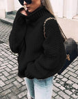 Women’s Chunky Turtleneck Knit Sweater
