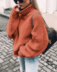 Women’s Chunky Turtleneck Knit Sweater