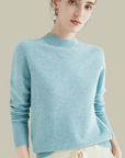 Women’s Warm Slim Fit Sweaters with High Neckline