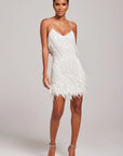 Women’s Fashion Modern Cocktail Dress with Fringe Feathers