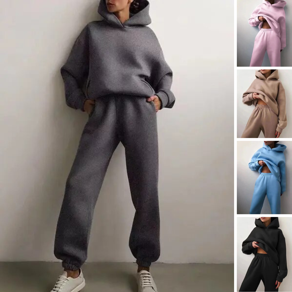 Women’s Oversized Hooded Two-Piece Set