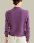 Women’s Warm Slim Fit Sweaters with High Neckline