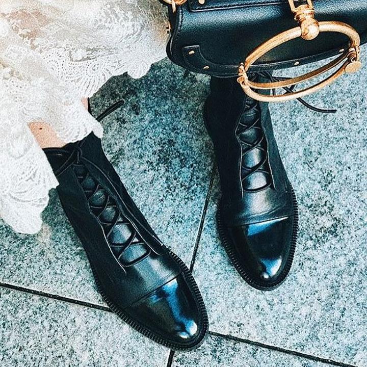 Versatile Sleek Lace-Up Ankle Boots for Women