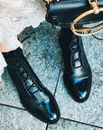 Versatile Sleek Lace-Up Ankle Boots for Women