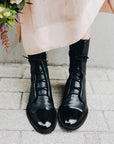 Versatile Sleek Lace-Up Ankle Boots for Women