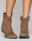 Women’s Cowboy Style Vintage Western Ankle Boots