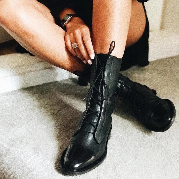 Versatile Sleek Lace-Up Ankle Boots for Women
