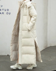 Women’s Quilted Outdoor Long Warm Coat for Winter