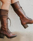 Women’s Lace-Up Mid Calf Boots