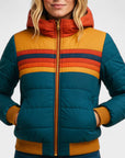 Women’s Colorblock Hooded Puffer Jacket