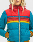 Women’s Colorblock Hooded Puffer Jacket