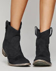 Women’s Cowboy Style Vintage Western Ankle Boots