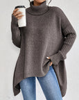 Women’s Versatile Winter Loose Turtleneck Sweater for Cold Season