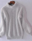Women’s Fashion High Neck Knitted Warm Sweater