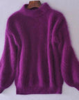 Women’s Fashion High Neck Knitted Warm Sweater