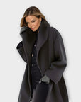 Women's Winter Wide Collar  Long Oversized Coat