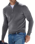 Men's Chic Zip V-Neck Warm Sweater