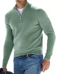Men's Chic Zip V-Neck Warm Sweater