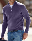Men's Chic Zip V-Neck Warm Sweater