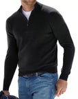 Men's Chic Zip V-Neck Warm Sweater