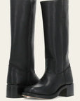 Women’s Stacked Heel Style Mid-Calf Western Boots