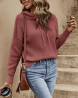 Women's Casual Hoodie Sweater with Regular Fit and Long Sleeves