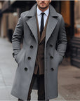 Men’s  Winter Classic Double-Breasted Wool Overcoat