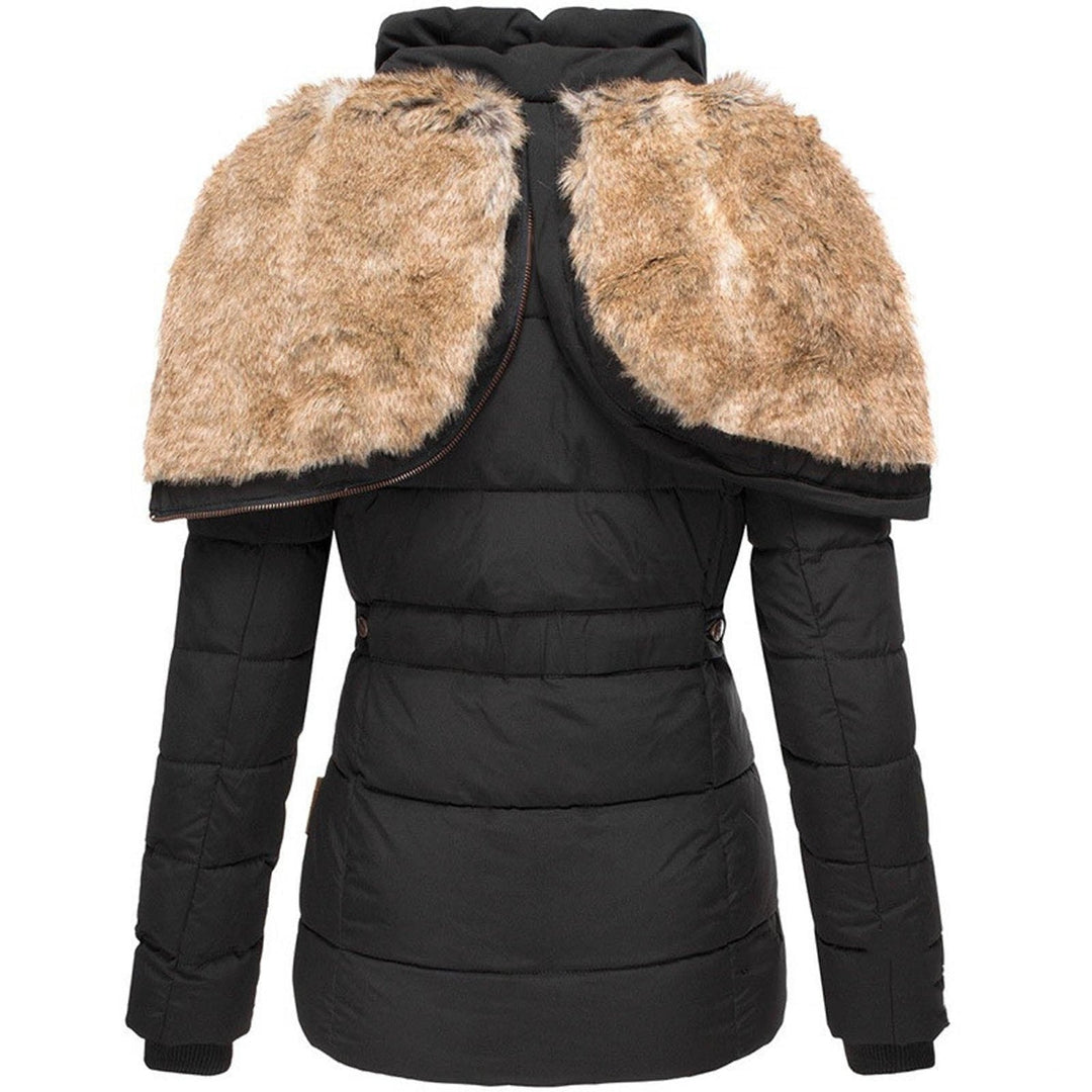 Women’s Fashion Warm Fur Hood Puffer Jacket