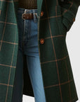 Women’s Plaid Winter Layer Long Coat