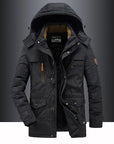 Men’s Winter Water Resistant Hood Heavy-Duty Jackets with Hood