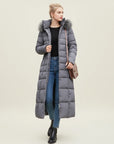 Women’s  Winter Fit Hooded Long Puffer Coat
